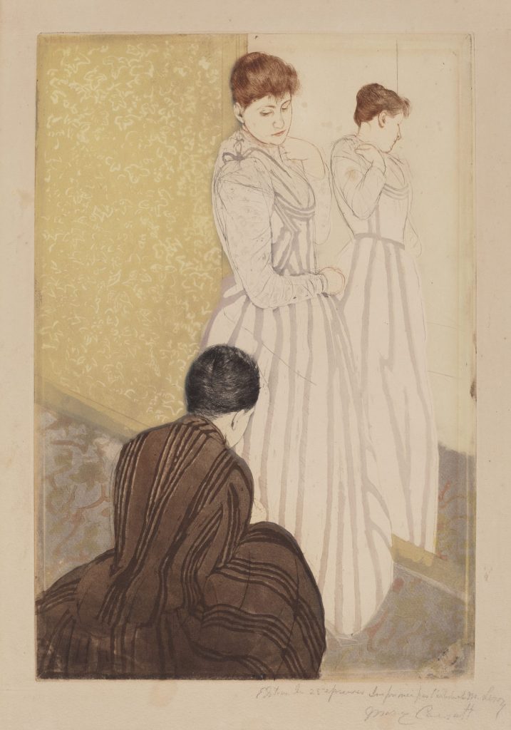 Mary Cassatt - The Fitting, 1890-91