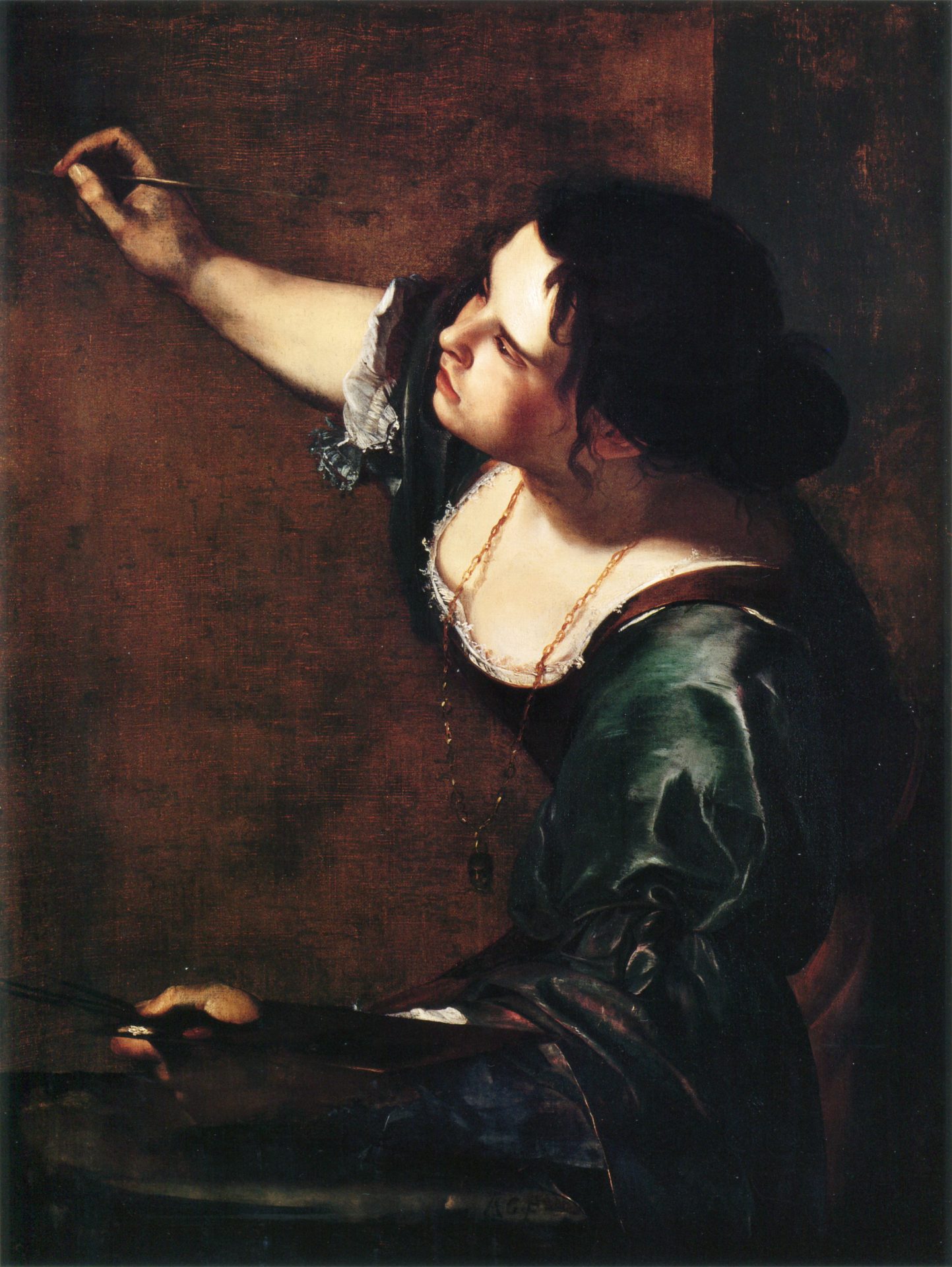 Allegorie der Malerei, ein Selbstporträt von Artemisia Gentileschi (um 1638-39)