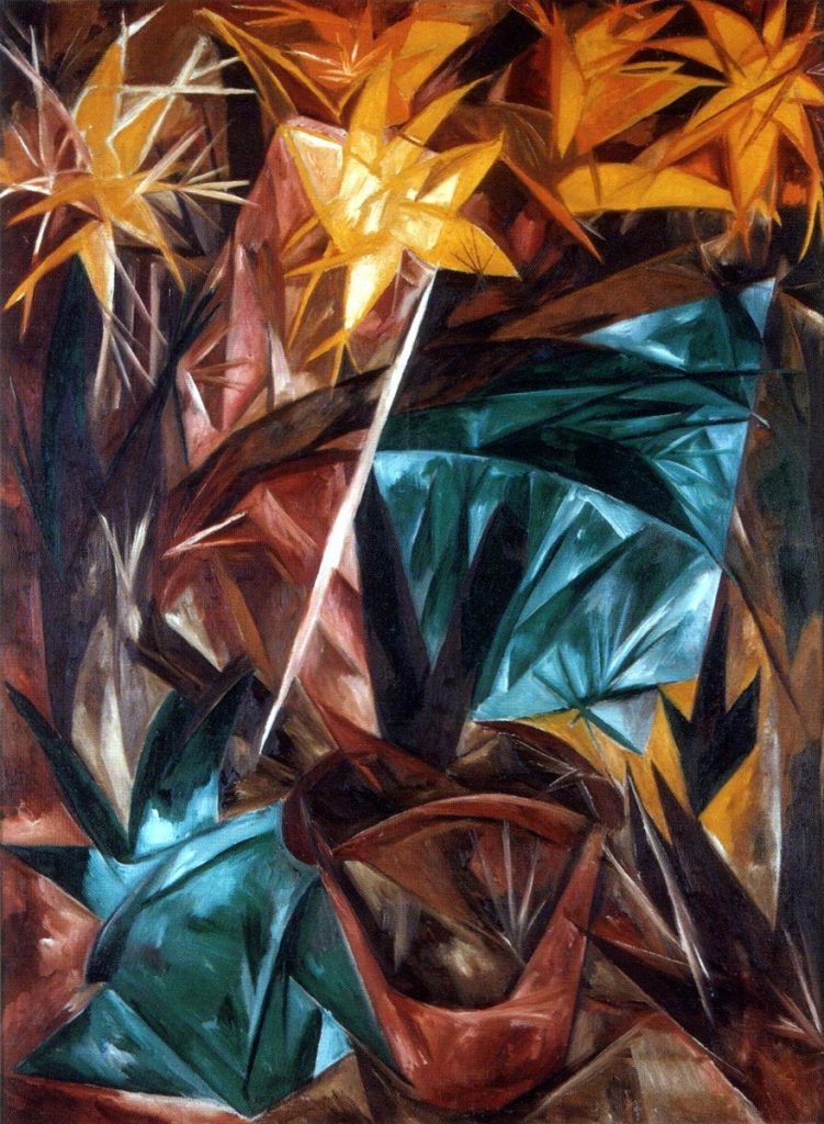 Natalja Gontscharowa: "Rayonistische Lilien", 1913