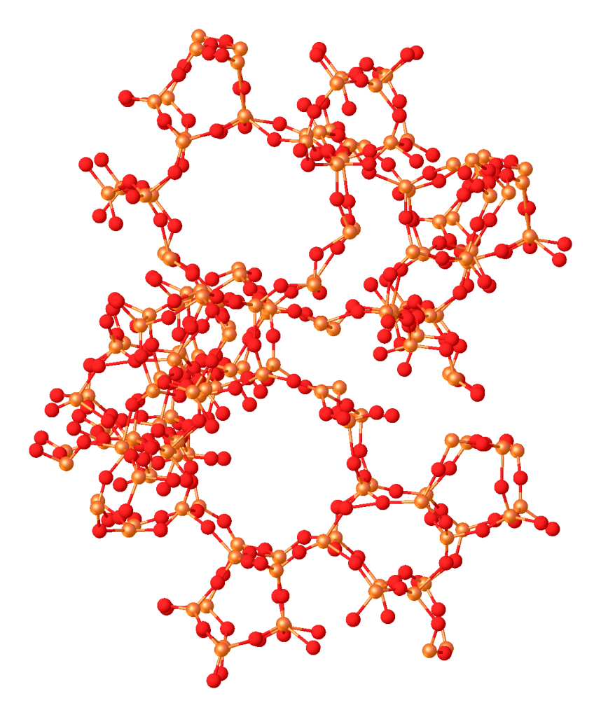 Structure of silicalite, a form of silicon dioxide discovered by Flanigen