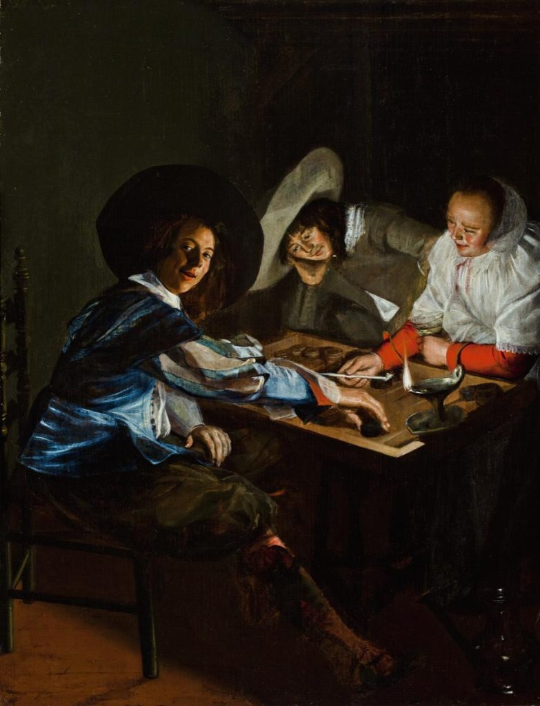 Judith Leyster: Eine Partie Tric Trac, um 1630