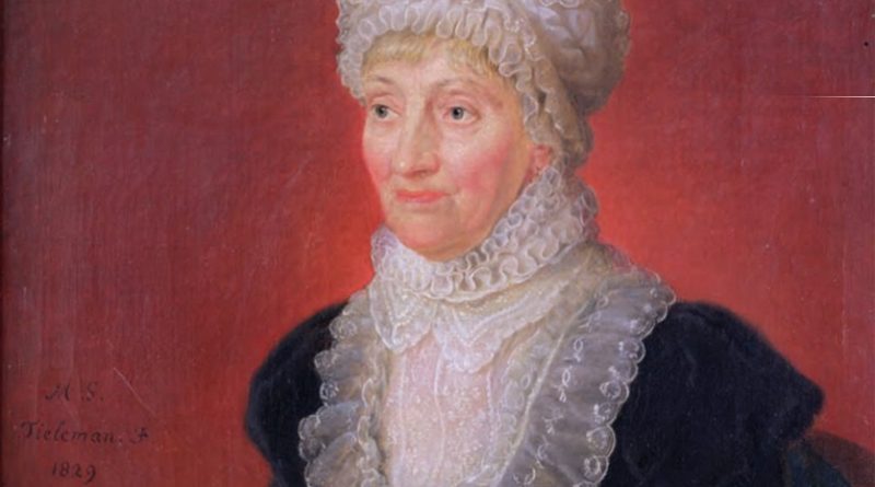 Caroline Herschel 1829, Ölgemälde von Melchior Gommar Tieleman