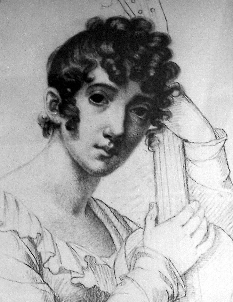 Caroline Bardua: Selbstporträt, 1822