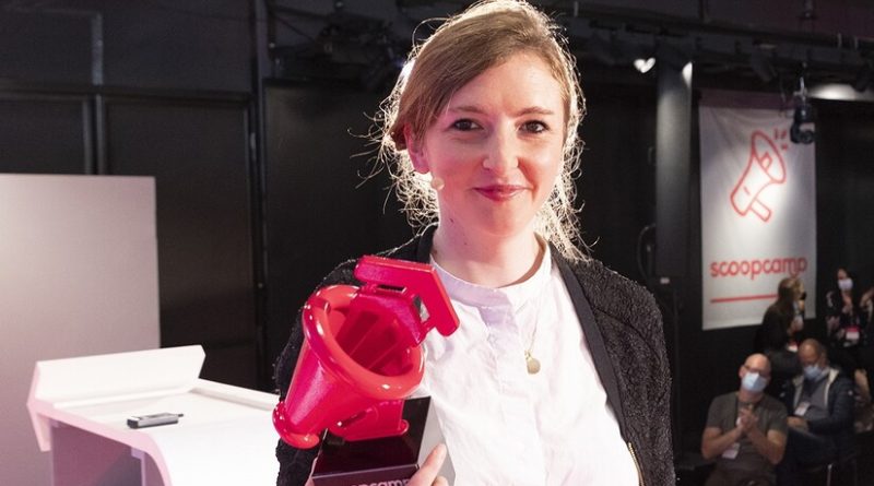 Pia Frey bei der Verleihung des Scoop Awards 2021