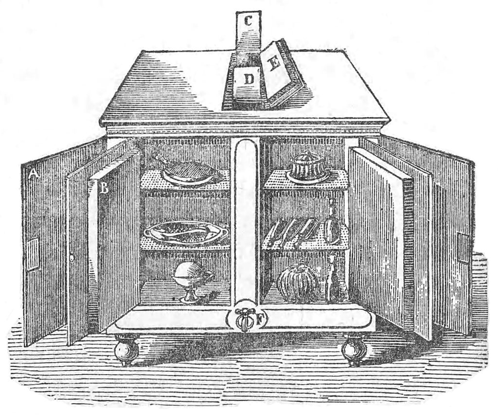 "Eisschrank" wie er in den Pariser Cafés zu der Zeit benutzt wurde.