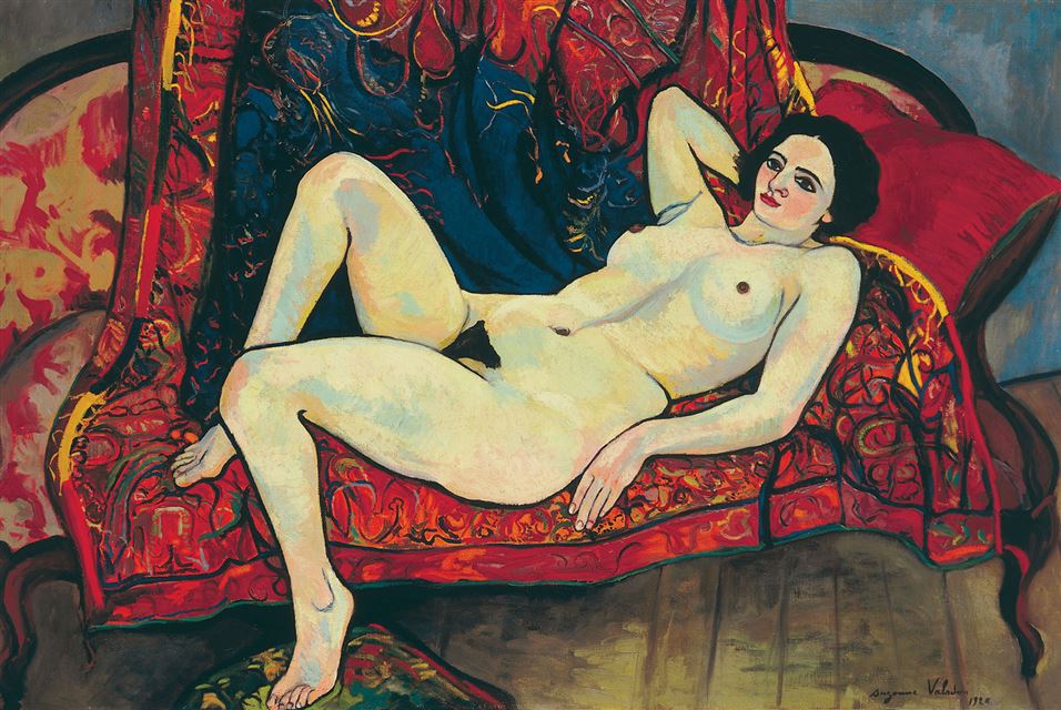 Suzanne Valadon: Nu au canapé rouge, 1920