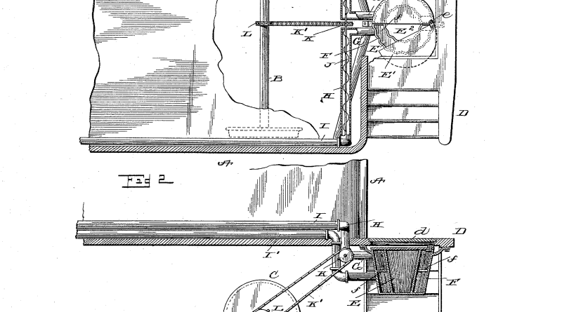US-Patent von Margaret A. Wilcox Autoheizung, 1893
