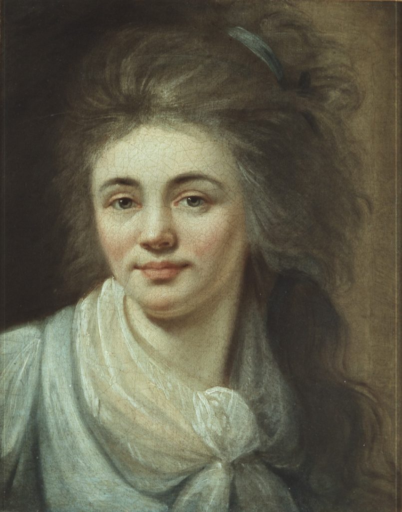 Selbstbildnis mit wehendem Haar, 1791