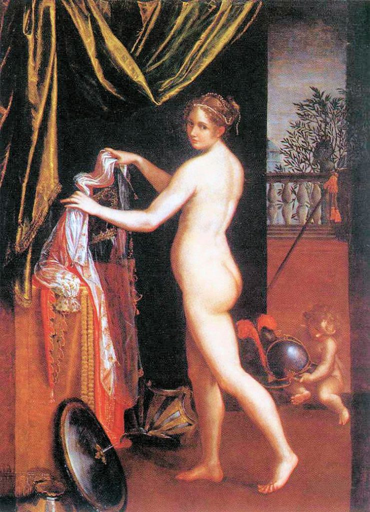 Lavinia Fontana: Minerva nuda (1610-13)